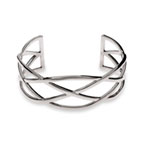 Designer Inspired Celtic Knot Sterling Silver Cuff Bracelet