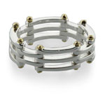 Tiffany Inspired Gatelink Sterling Silver Ring