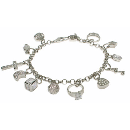 Treasure Chest of Charms Sterling Silver Charm Bracelet