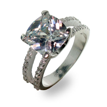 Sterling Silver Jewelry - Britney Spears Replica Engagement Ring