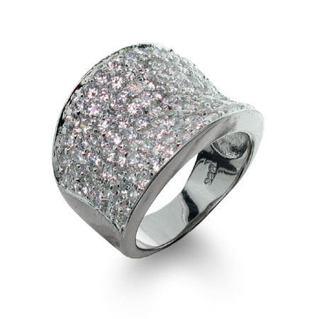 Jewelry - Raymond G. Inspired Diamond Cubic Zirconia Pave Glam Ring...