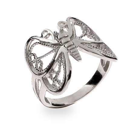 Sterling Silver Butterfly Ring | Eve's Addiction®